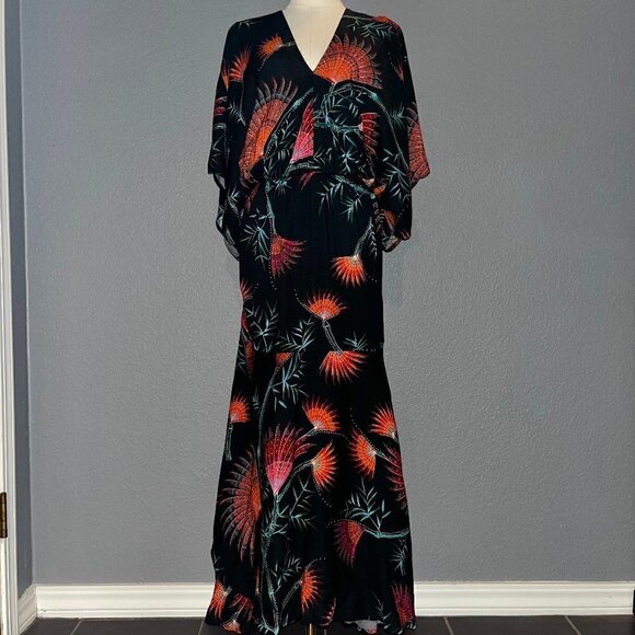 Anthropologie FARM Rio Valentina Maxi Boho Dress -Sold out online - EUC - Size S - Picture 1 of 14